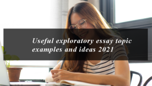 exploratory essay examples